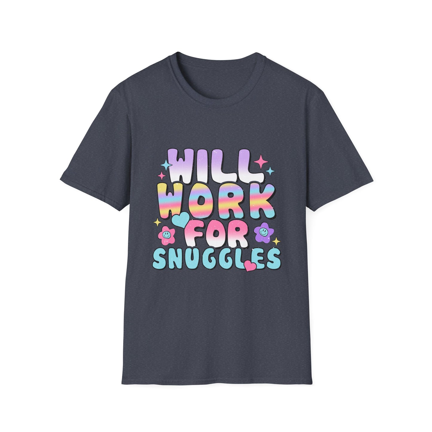 Cute Unisex T-Shirt - "Will Work for Snuggles" Design, Perfect Gift for NICU Nurses