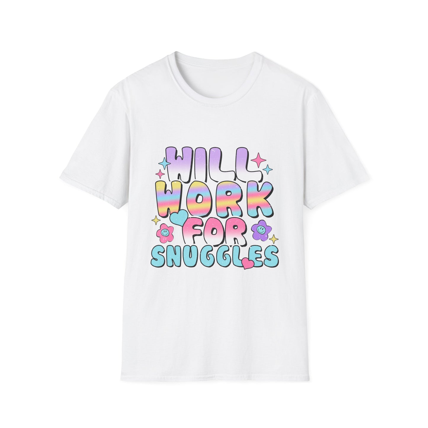 Cute Unisex T-Shirt - "Will Work for Snuggles" Design, Perfect Gift for NICU Nurses